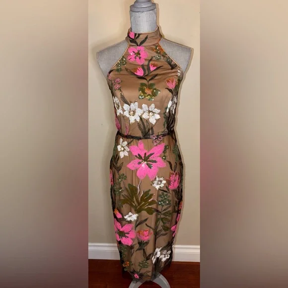 Fashion Nova Luxe Selene Midi Dress S - Picture 4 of 7